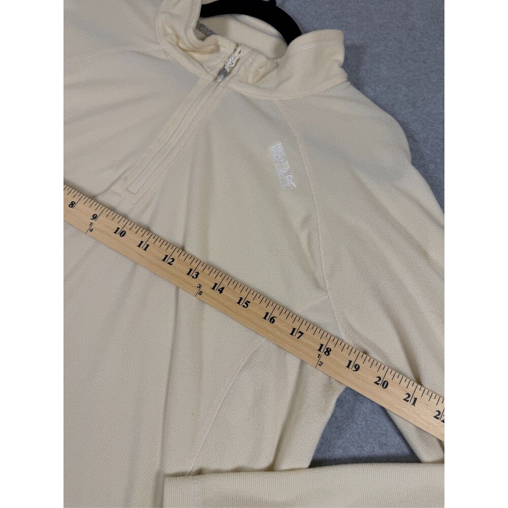 Regatta Great Outdoors 1/4 Zip Pullover Fleece Cream Ivory Size 12, SKU143 - Picture 6 of 8